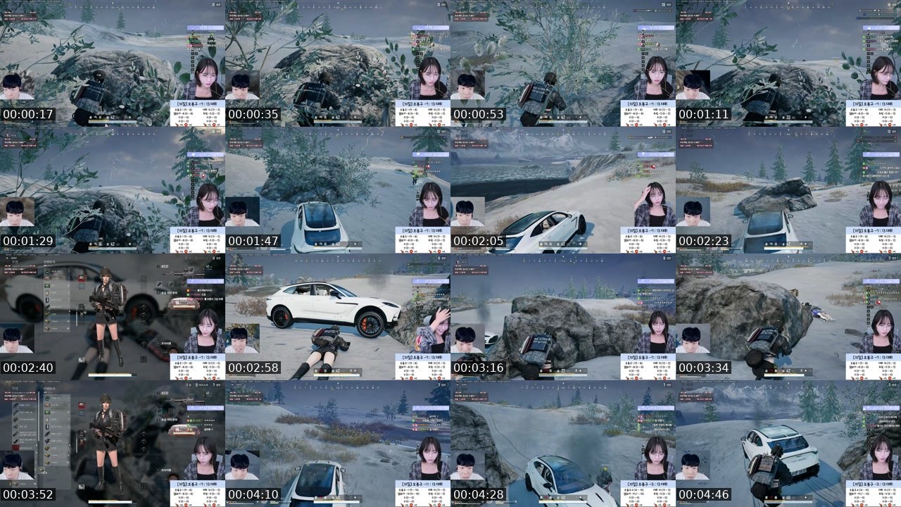 Contact-sheet preview of 하두링's SOOP Live recording