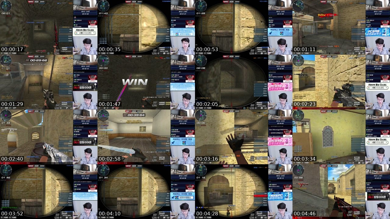 Contact-sheet preview of 위티's SOOP Live recording