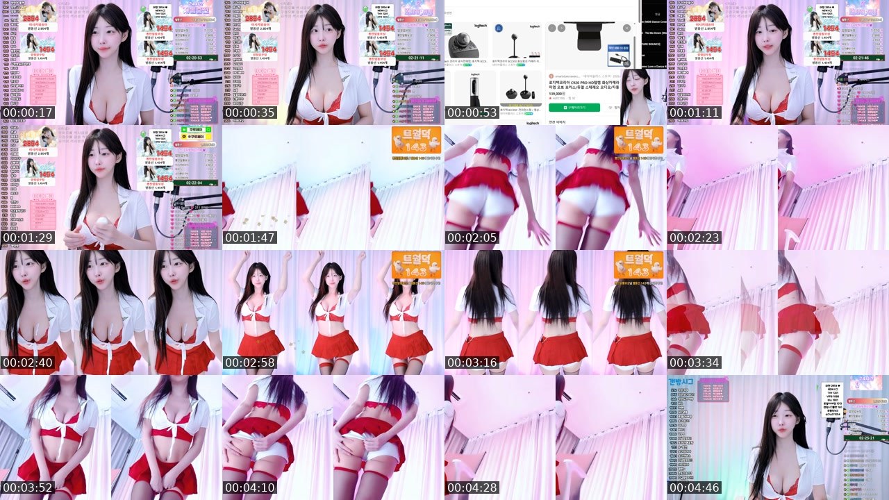 Contact-sheet preview of 소다♥'s SOOP Live recording