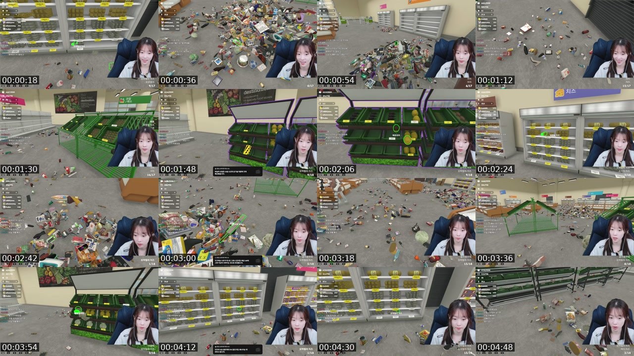 Contact-sheet preview of 토끼예나's SOOP Live recording
