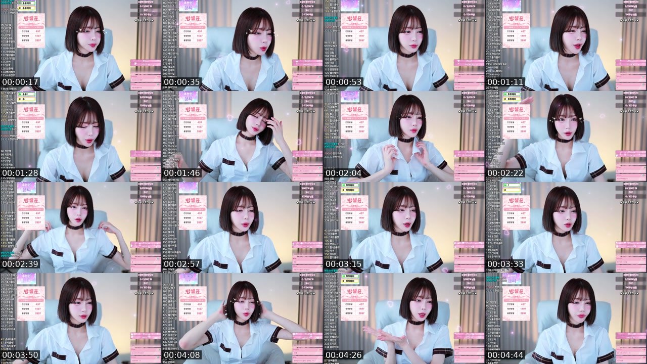 Contact-sheet preview of 문찌♥'s SOOP Live recording