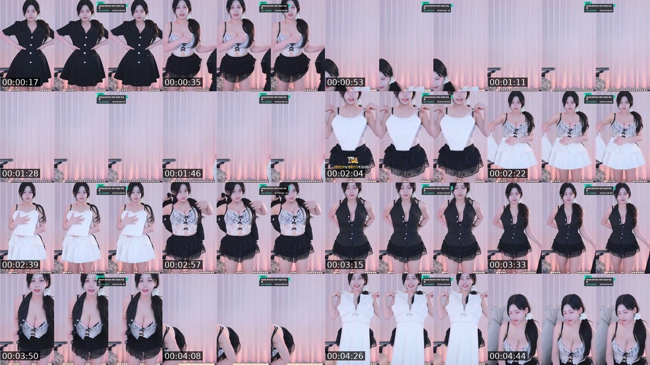 Contact-sheet preview of 백나현's SOOP Live recording