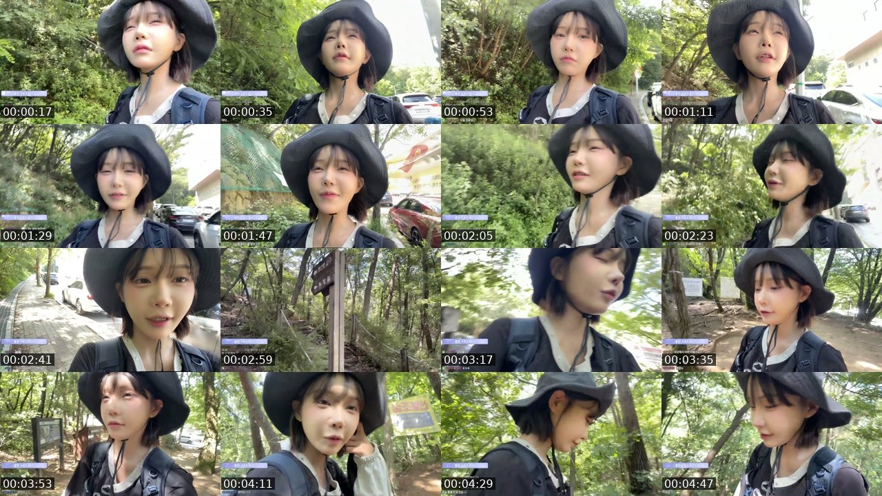 Contact-sheet preview of 하두링's SOOP Live recording