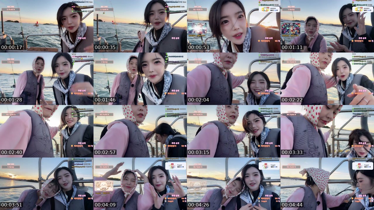 Contact-sheet preview of 채수연TV's SOOP Live recording