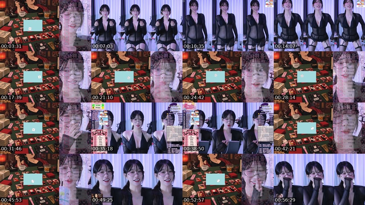 Contact-sheet preview of 그릴래영's SOOP Live recording