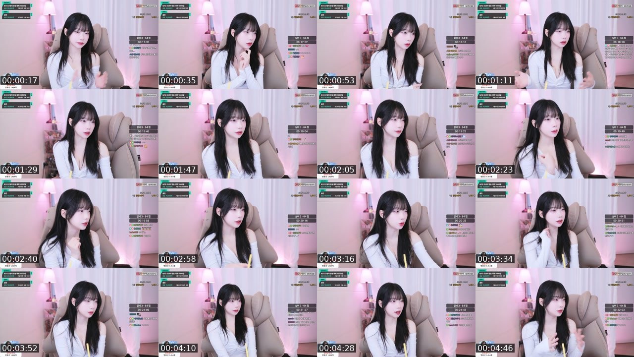 Contact-sheet preview of 으냉이's SOOP Live recording