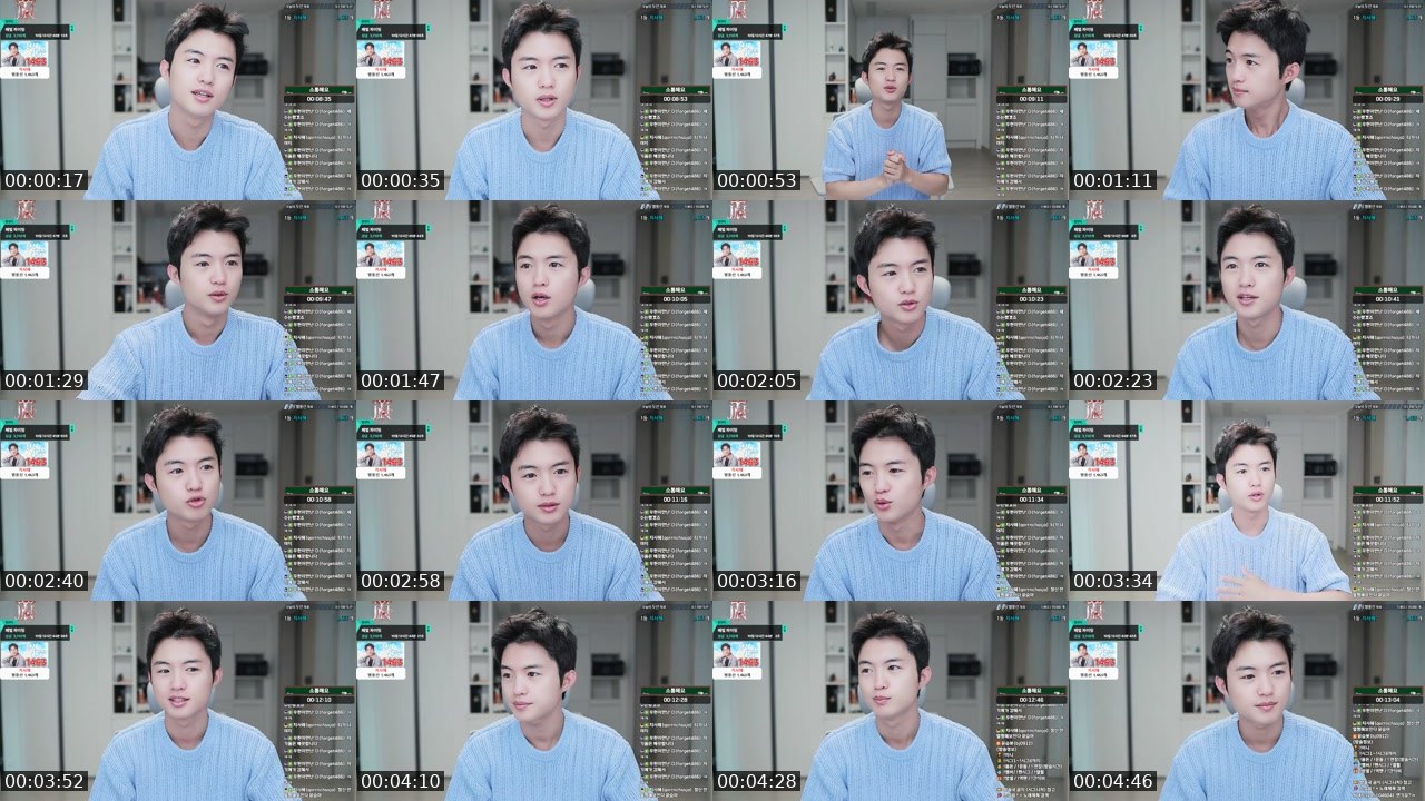 Contact-sheet preview of 2윤승's SOOP Live recording