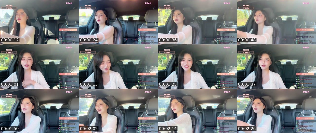 Contact-sheet preview of 채수연TV's SOOP Live recording