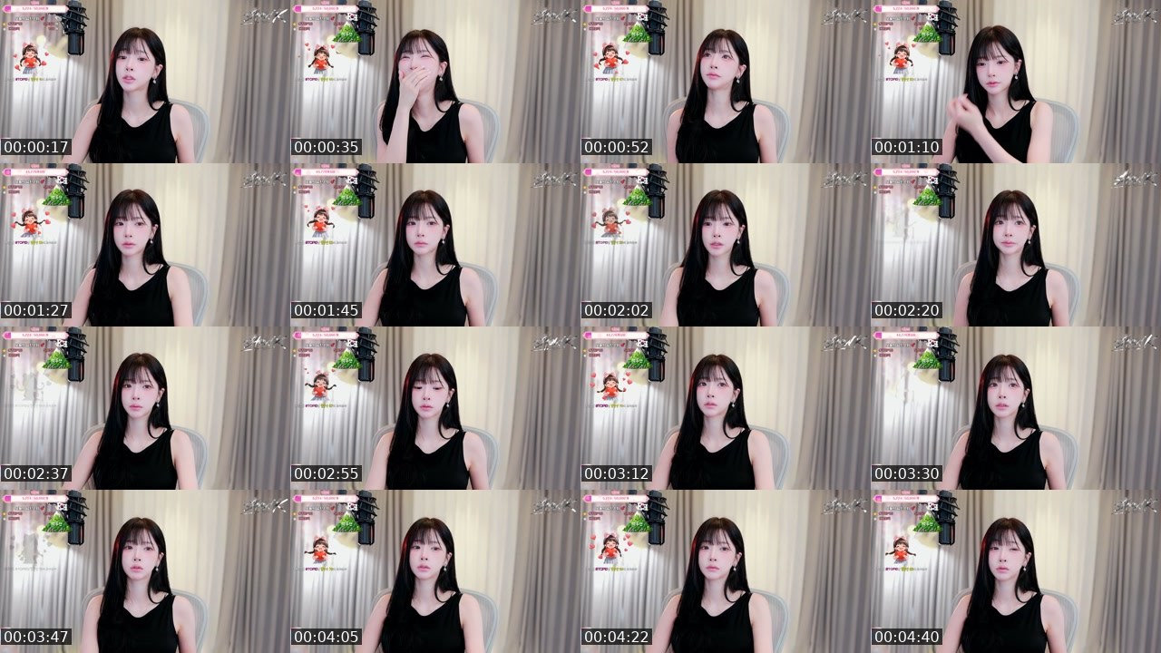 Contact-sheet preview of 차이은♡'s SOOP Live recording