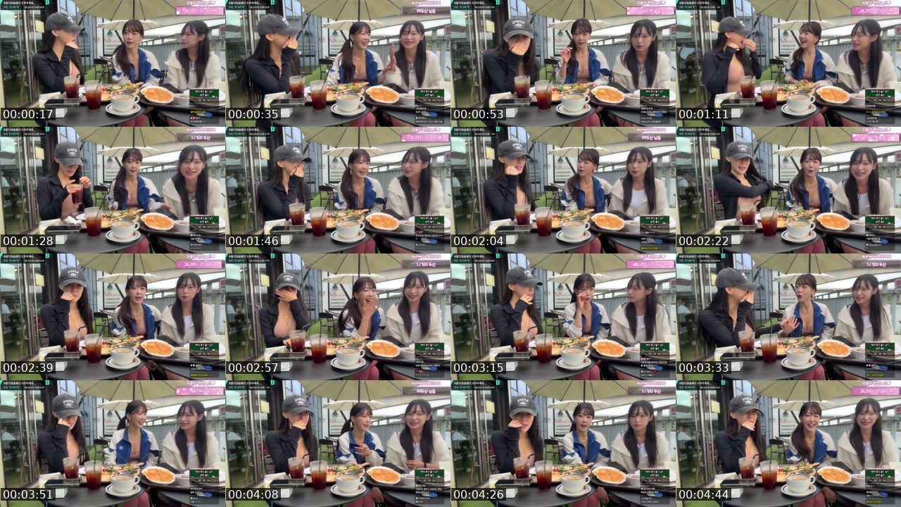 Contact-sheet preview of 오솔*'s SOOP Live recording