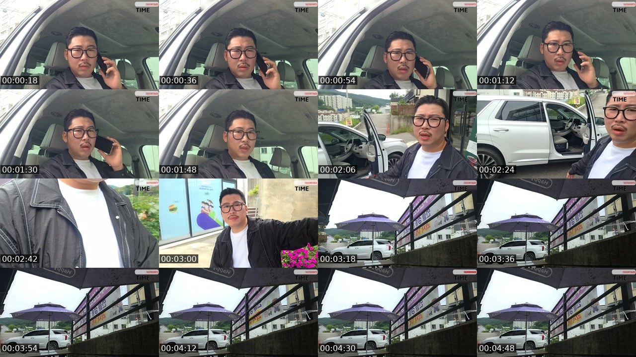 Contact-sheet preview of 류부남's SOOP Live recording