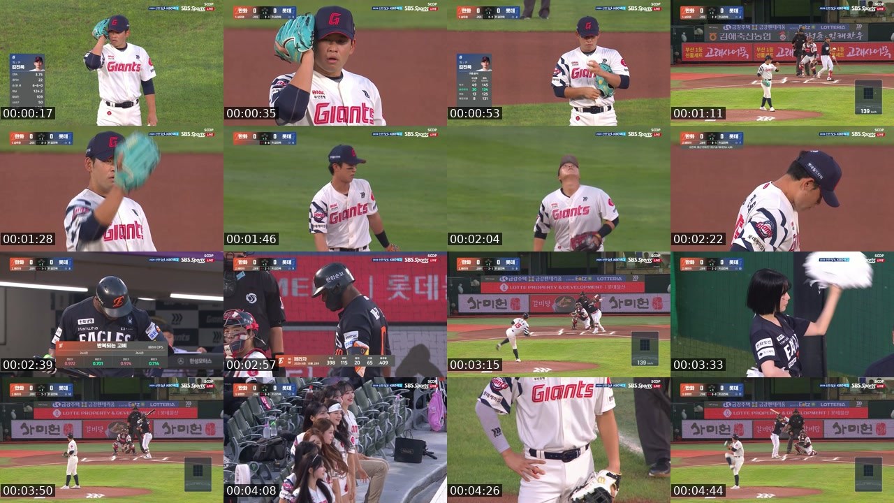 Contact-sheet preview of KBO_Global2's SOOP Live recording