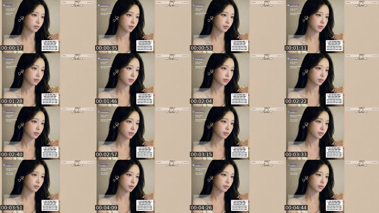 Contact-sheet preview of .지히.'s SOOP Live recording