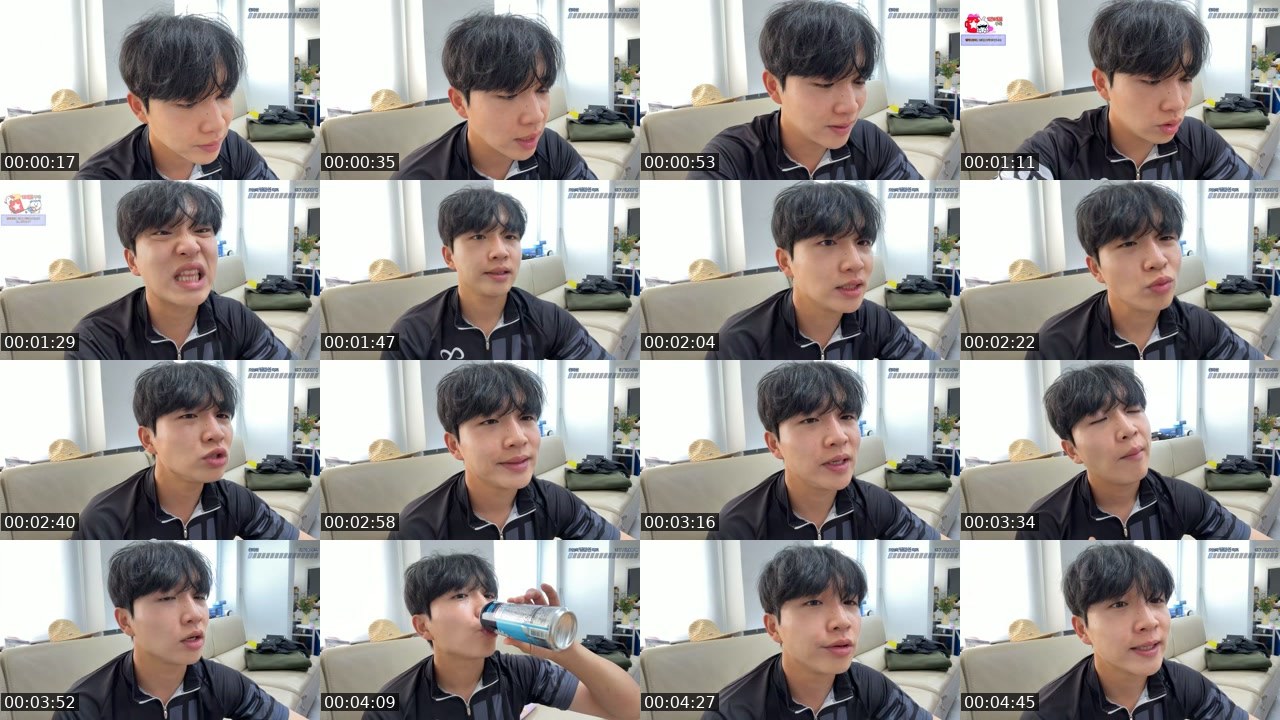 Contact-sheet preview of 꿀지원!'s SOOP Live recording