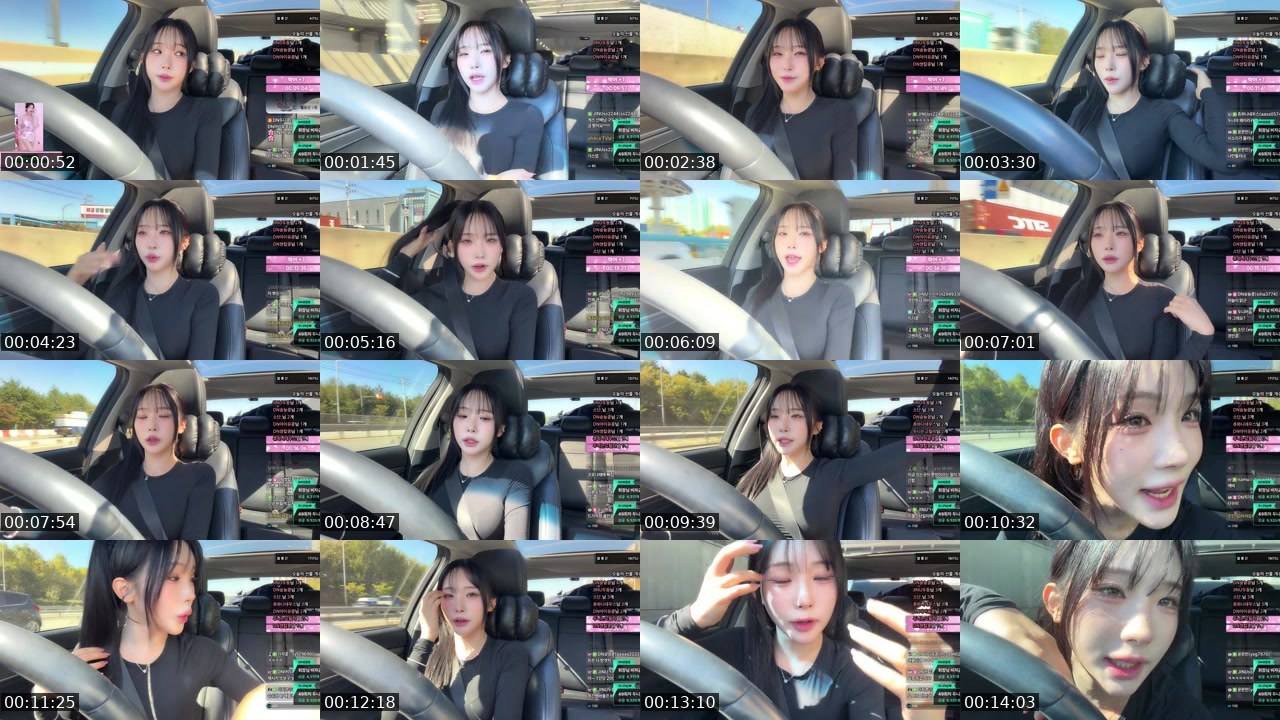 Contact-sheet preview of 두니♡'s SOOP Live recording