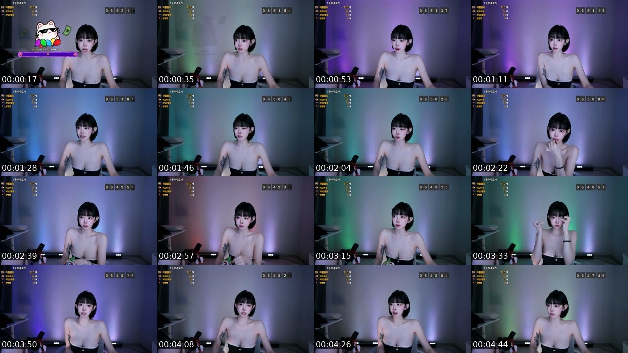 Contact-sheet preview of 왕복순's SOOP Live recording