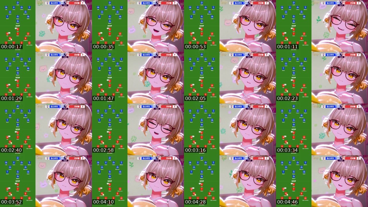 Contact-sheet preview of 달타's SOOP Live recording