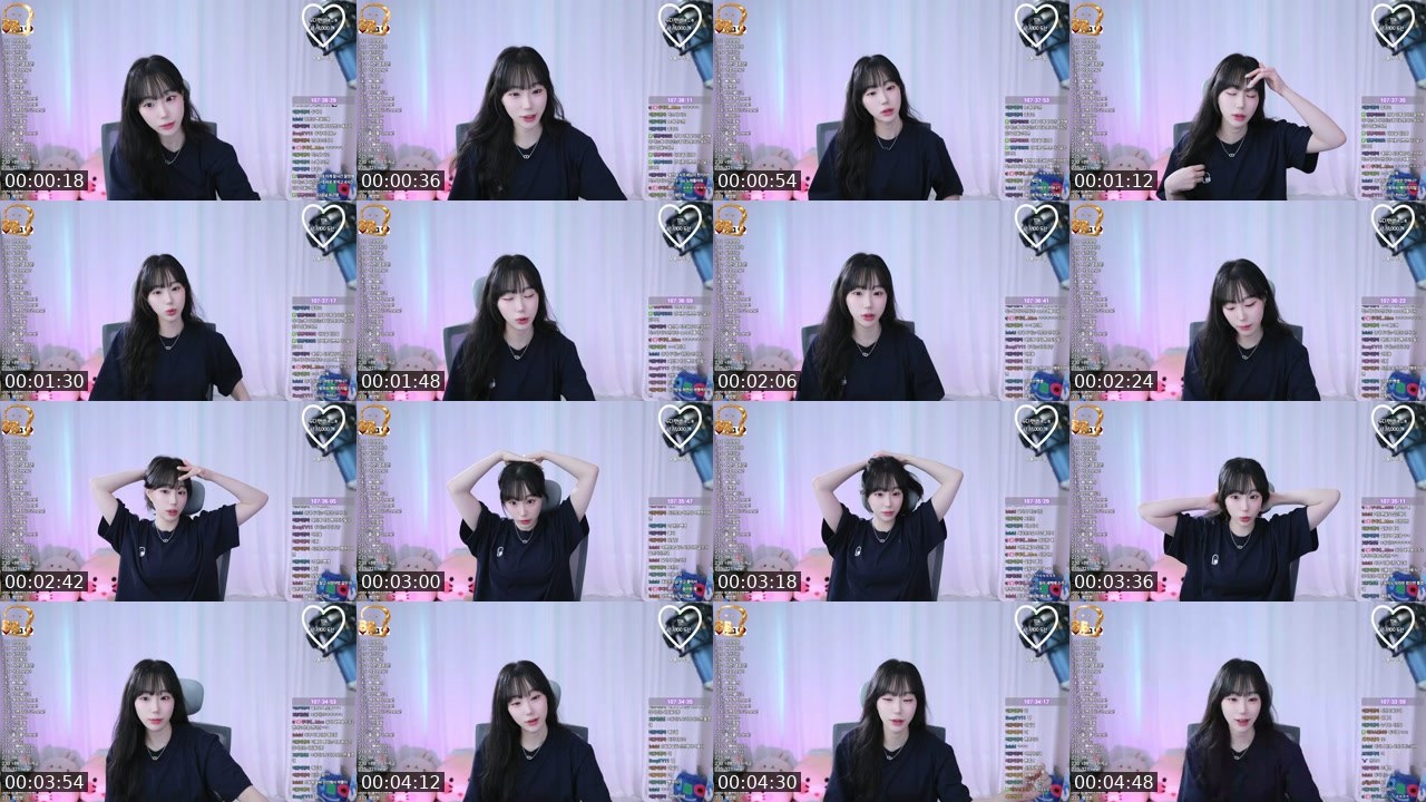 Contact-sheet preview of 두디_♥'s SOOP Live recording