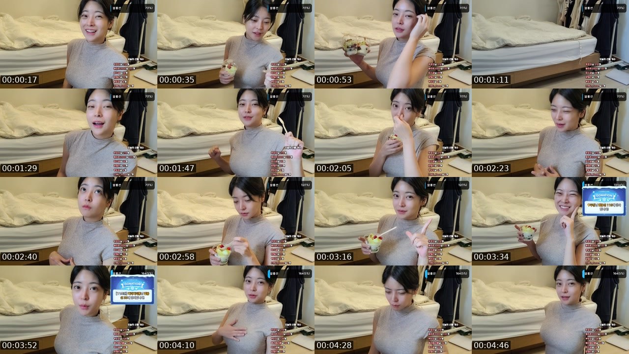 Contact-sheet preview of 안녕상어's SOOP Live recording
