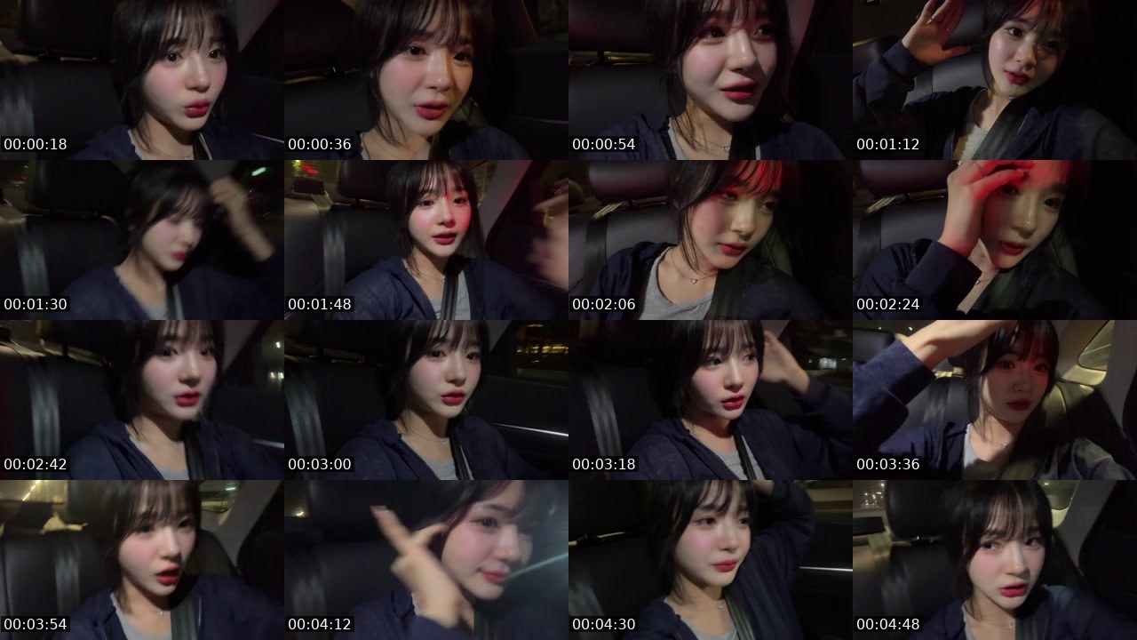 Contact-sheet preview of 하랑e♥'s SOOP Live recording