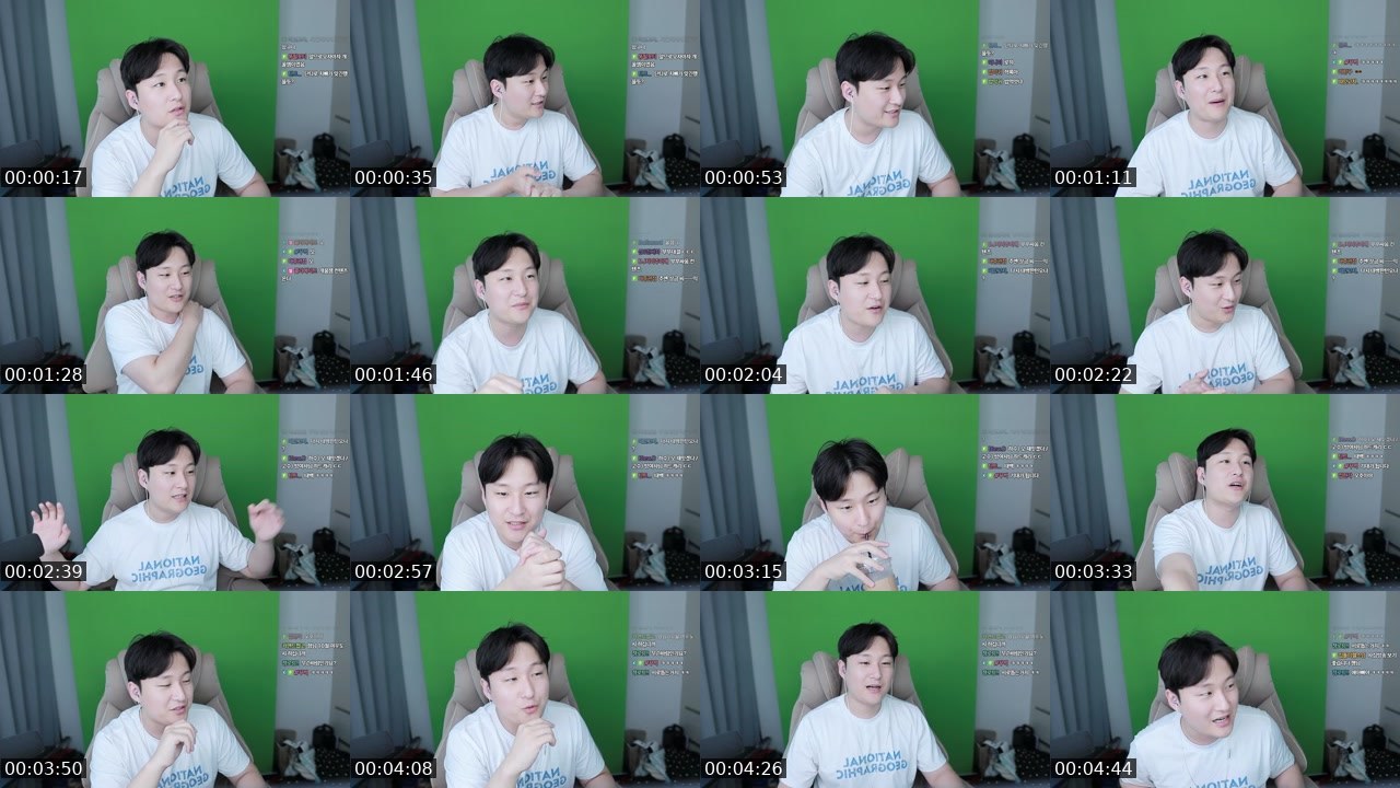 Contact-sheet preview of 로기다's SOOP Live recording