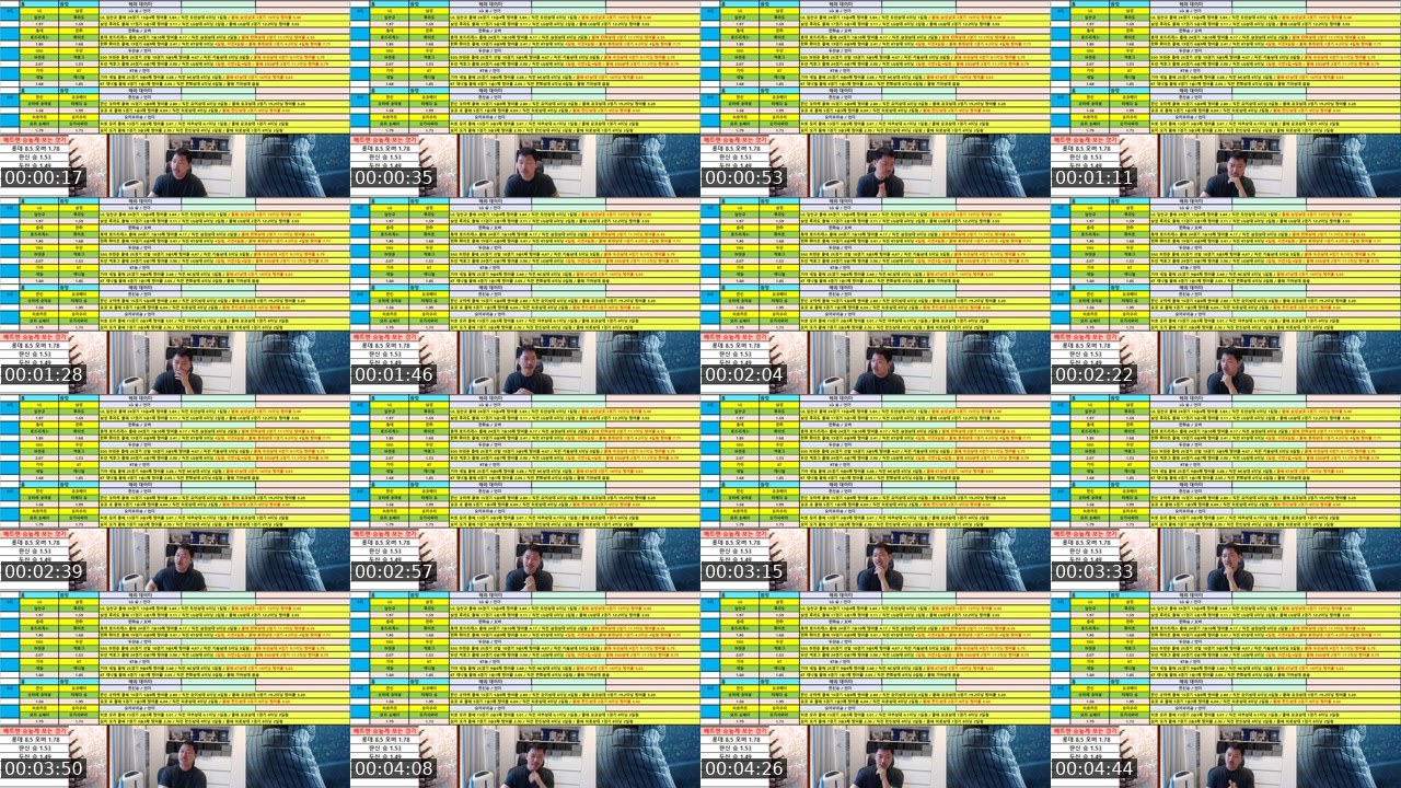 Contact-sheet preview of 욱하는형's SOOP Live recording