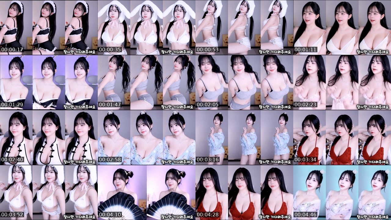 Contact-sheet preview of 민가유's SOOP Live recording