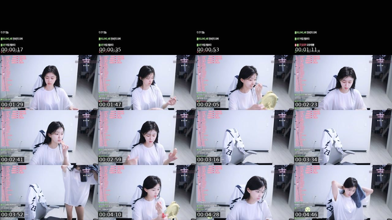 Contact-sheet preview of 문월:-)'s SOOP Live recording