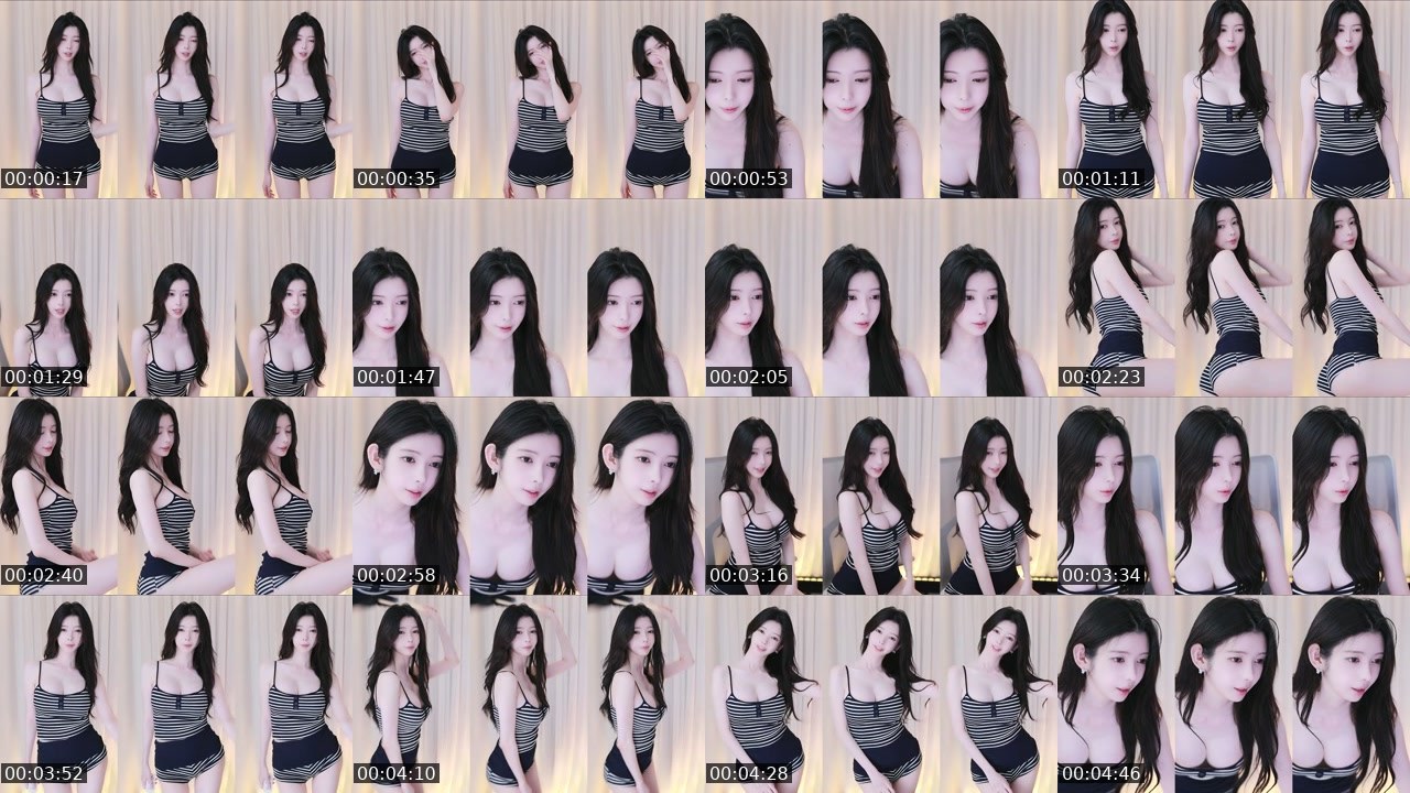Contact-sheet preview of 윤설♡'s SOOP Live recording