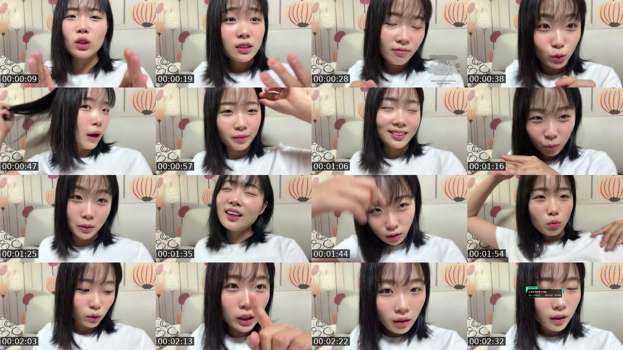 Contact-sheet preview of 김순지's SOOP Live recording