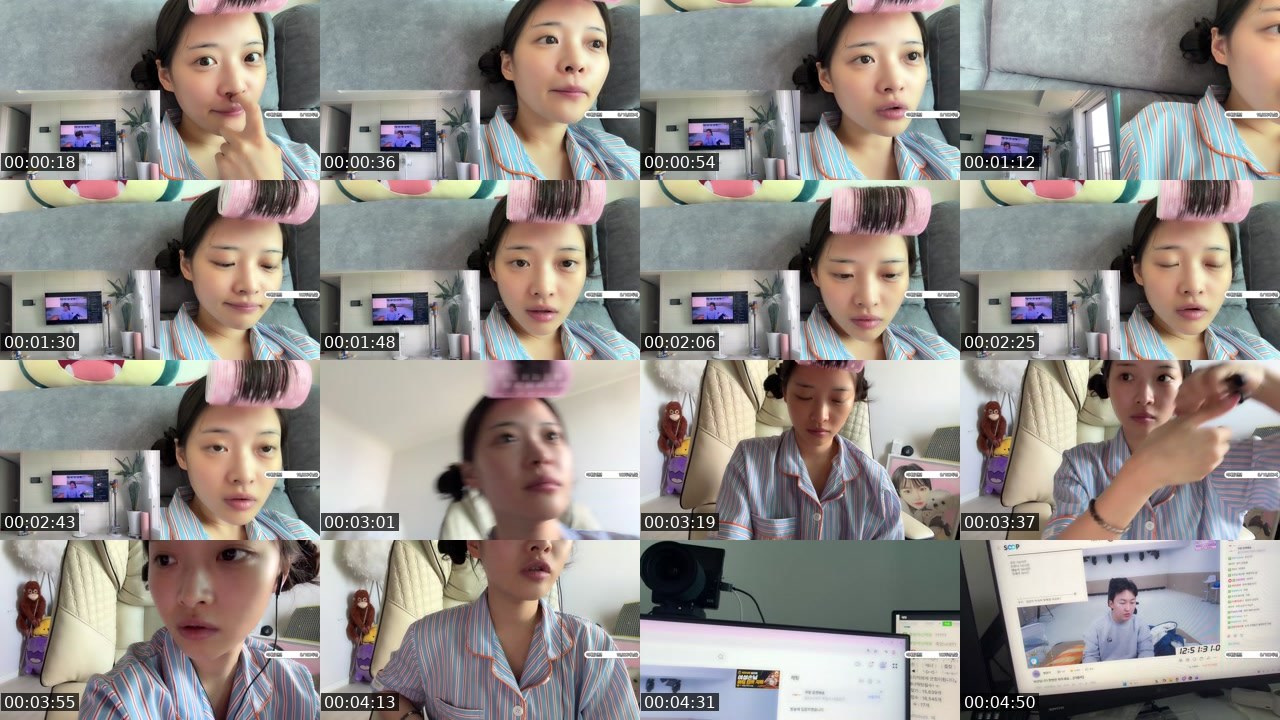 Contact-sheet preview of 림예이's SOOP Live recording