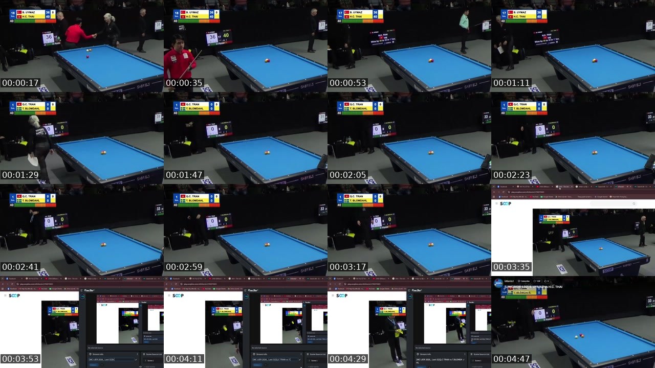Contact-sheet preview of DoanBilliard's SOOP Live recording