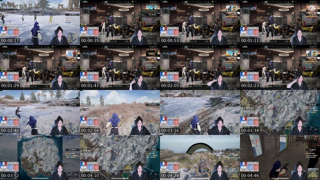 Contact-sheet preview of 걸뽀★'s SOOP Live recording