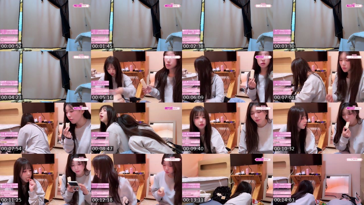 Contact-sheet preview of 설희S2's SOOP Live recording