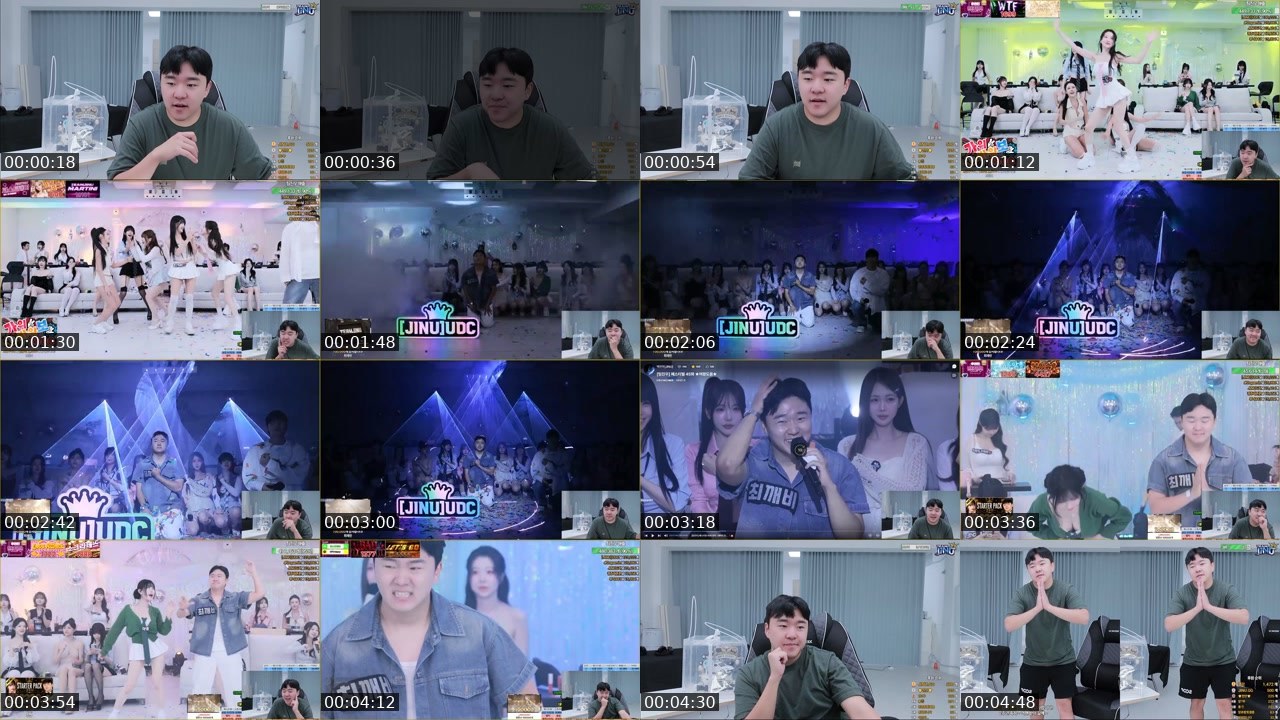 Contact-sheet preview of 최깨비's SOOP Live recording