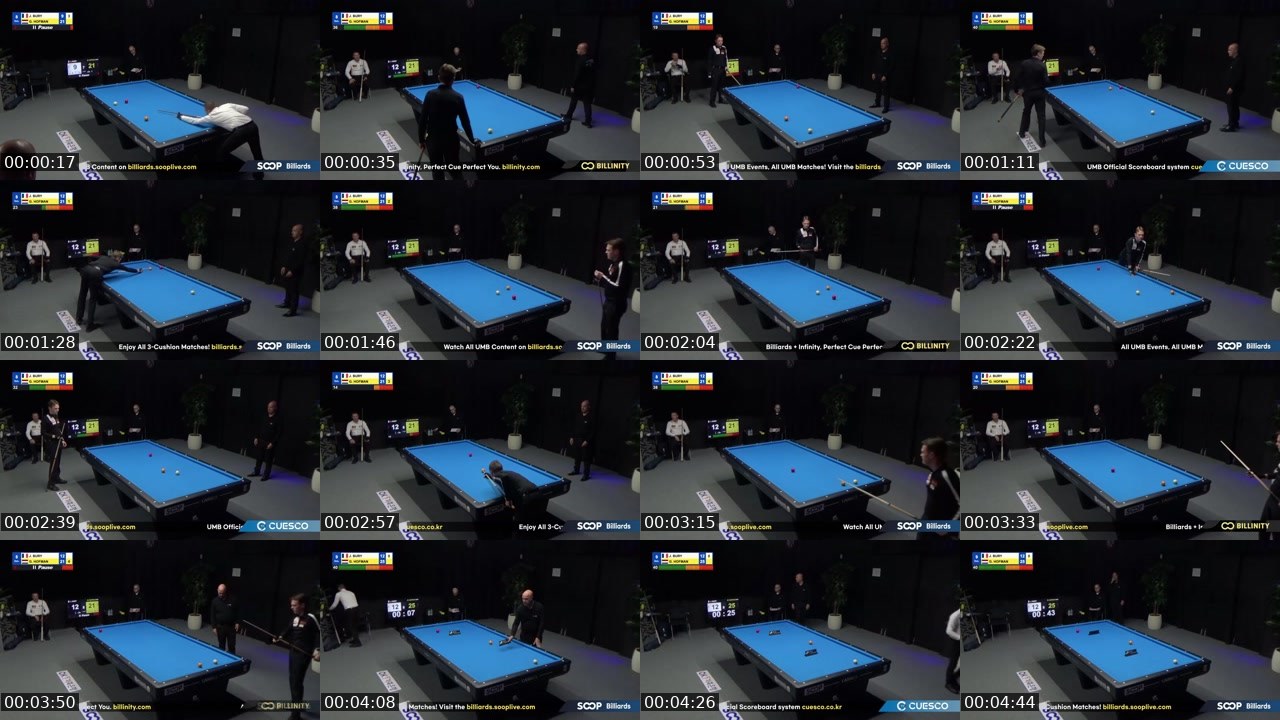 Contact-sheet preview of billiards4's SOOP Live recording