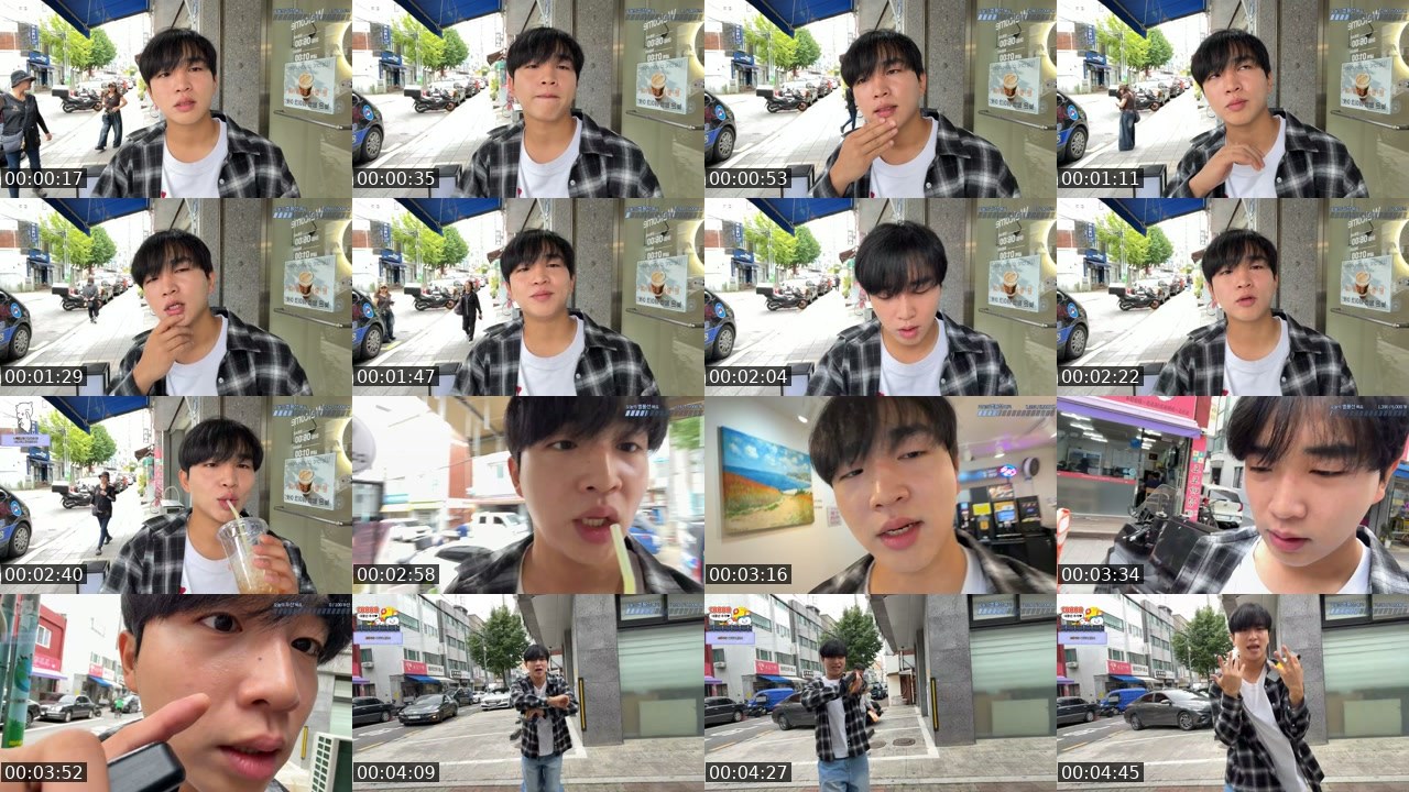 Contact-sheet preview of 꿀지원!'s SOOP Live recording