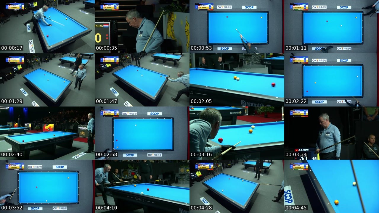 Contact-sheet preview of billiards9's SOOP Live recording
