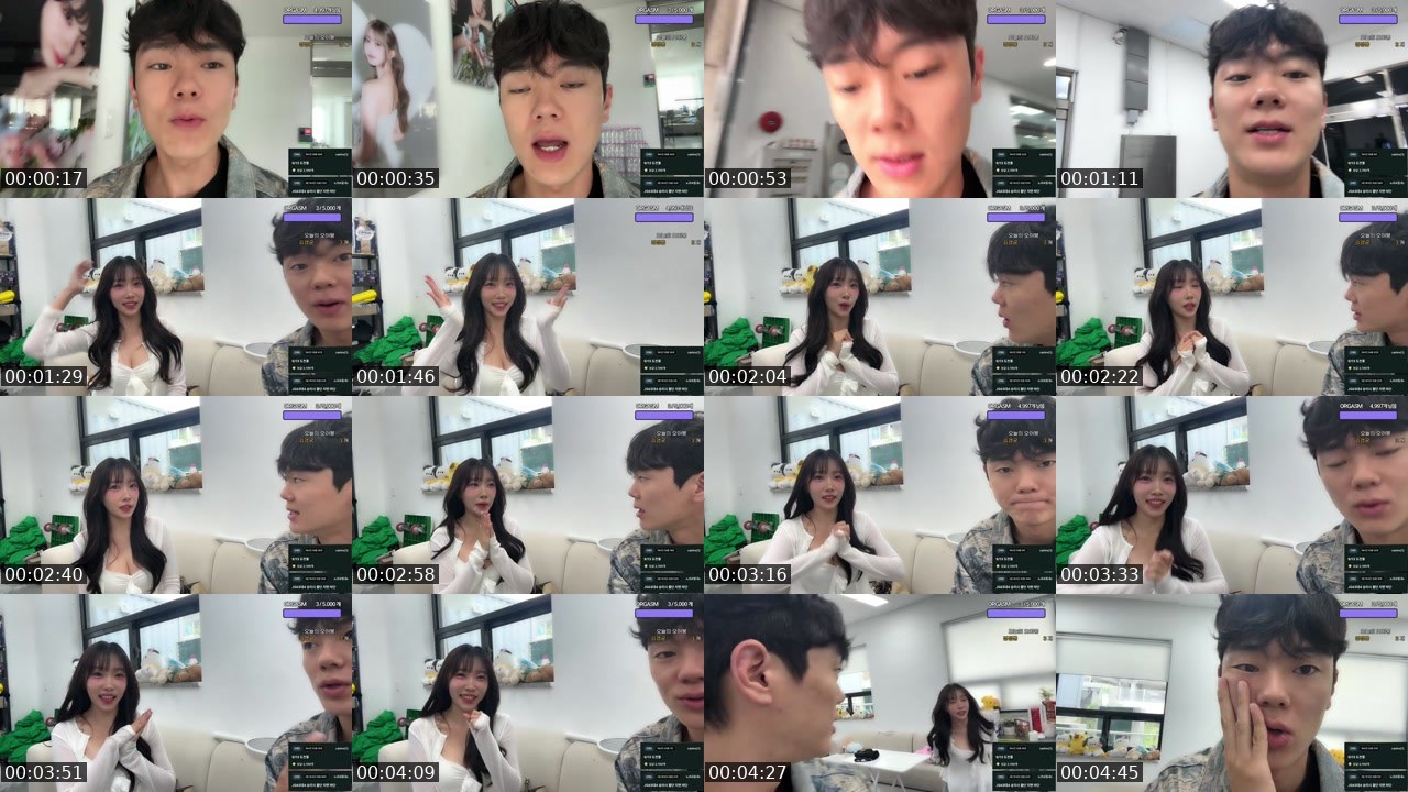 Contact-sheet preview of 두막이.'s SOOP Live recording