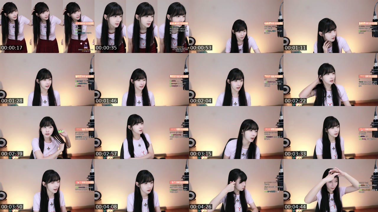 Contact-sheet preview of 비타밍♥'s SOOP Live recording