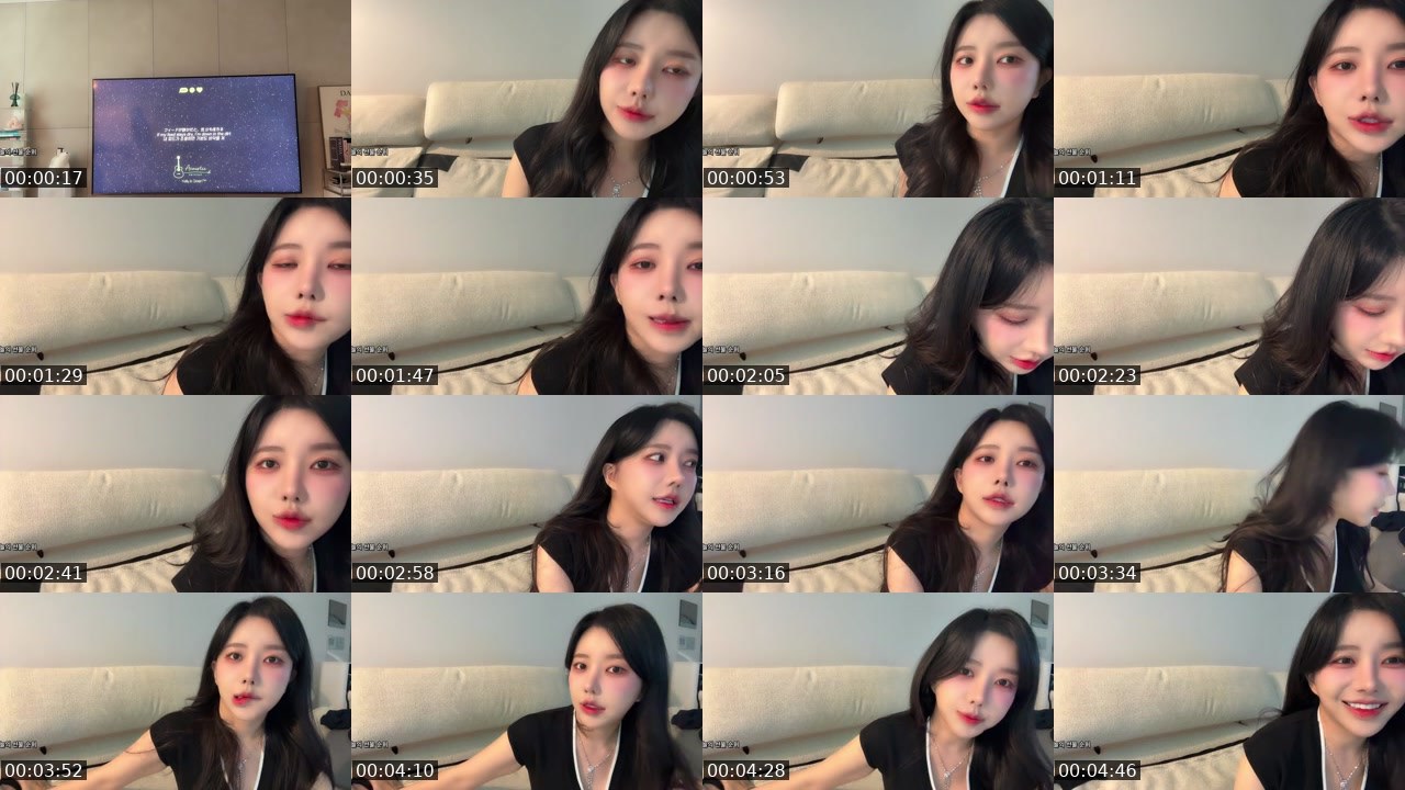 Contact-sheet preview of [FantaJ]지유's SOOP Live recording