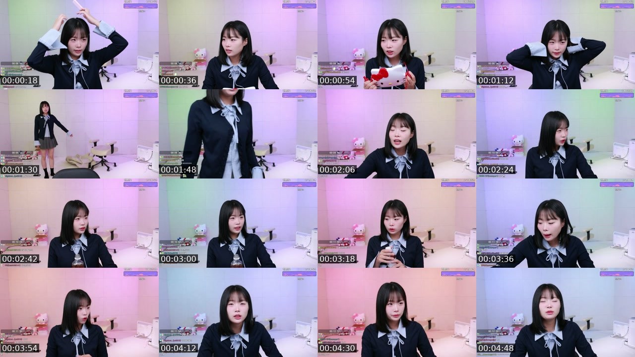Contact-sheet preview of 김순지's SOOP Live recording
