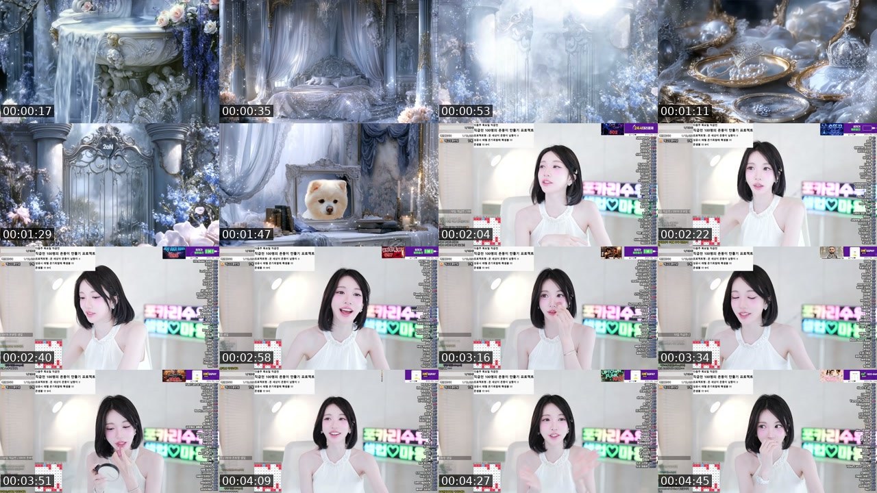 Contact-sheet preview of 이온♥'s SOOP Live recording