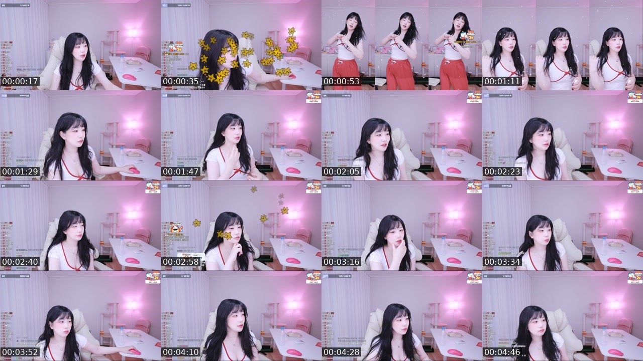 Contact-sheet preview of 파찌+'s SOOP Live recording
