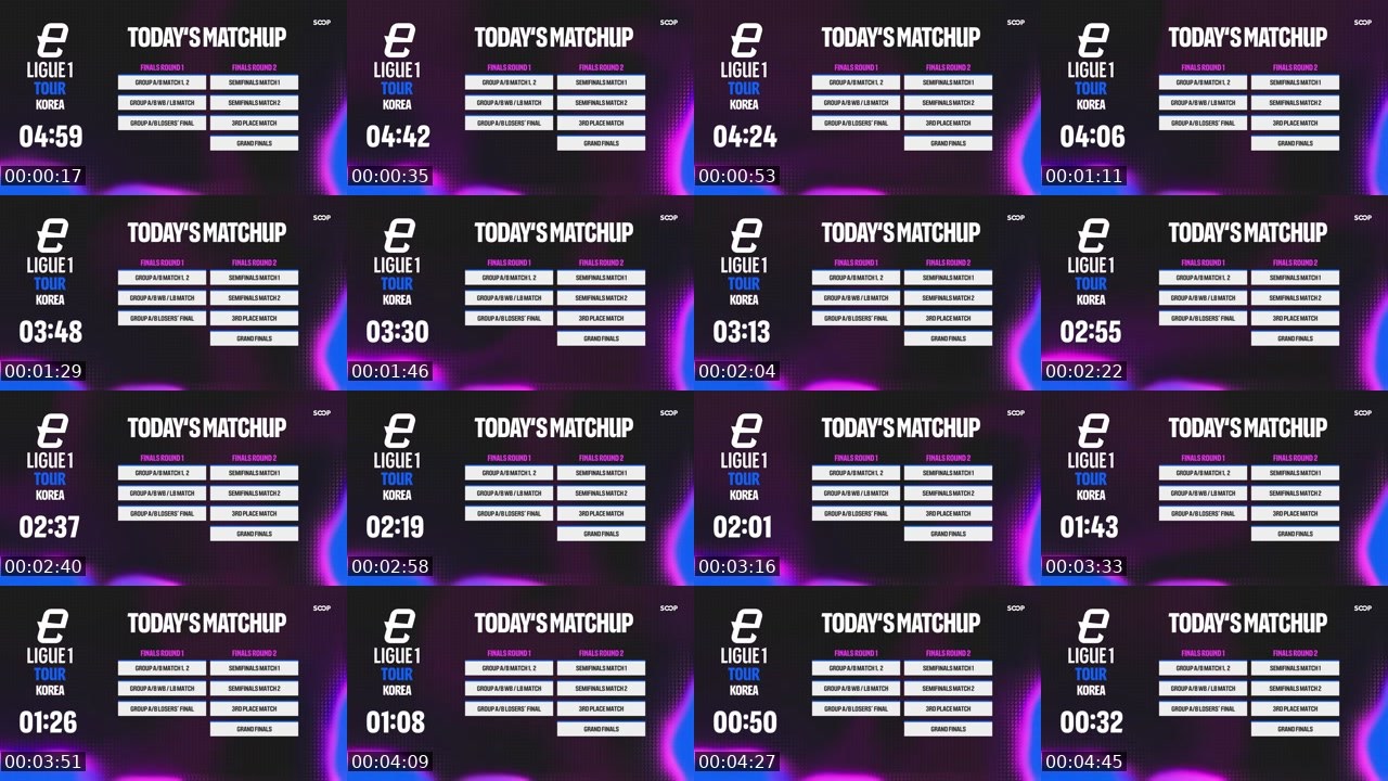 Contact-sheet preview of FCM공식's SOOP Live recording