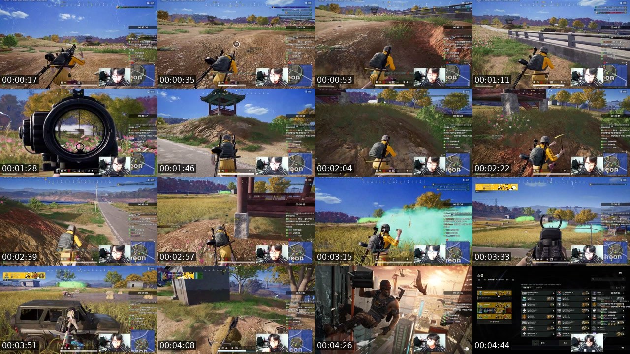 Contact-sheet preview of Salute's SOOP Live recording