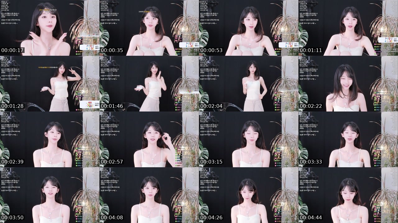 Contact-sheet preview of 나무님♡'s SOOP Live recording