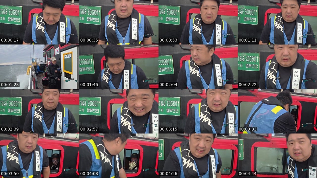 Contact-sheet preview of 세윤이's SOOP Live recording