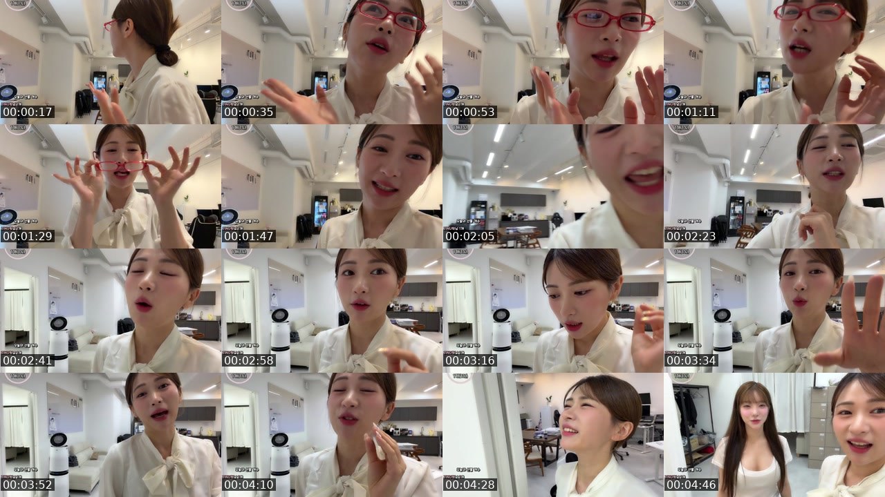 Contact-sheet preview of 뚜부♥'s SOOP Live recording