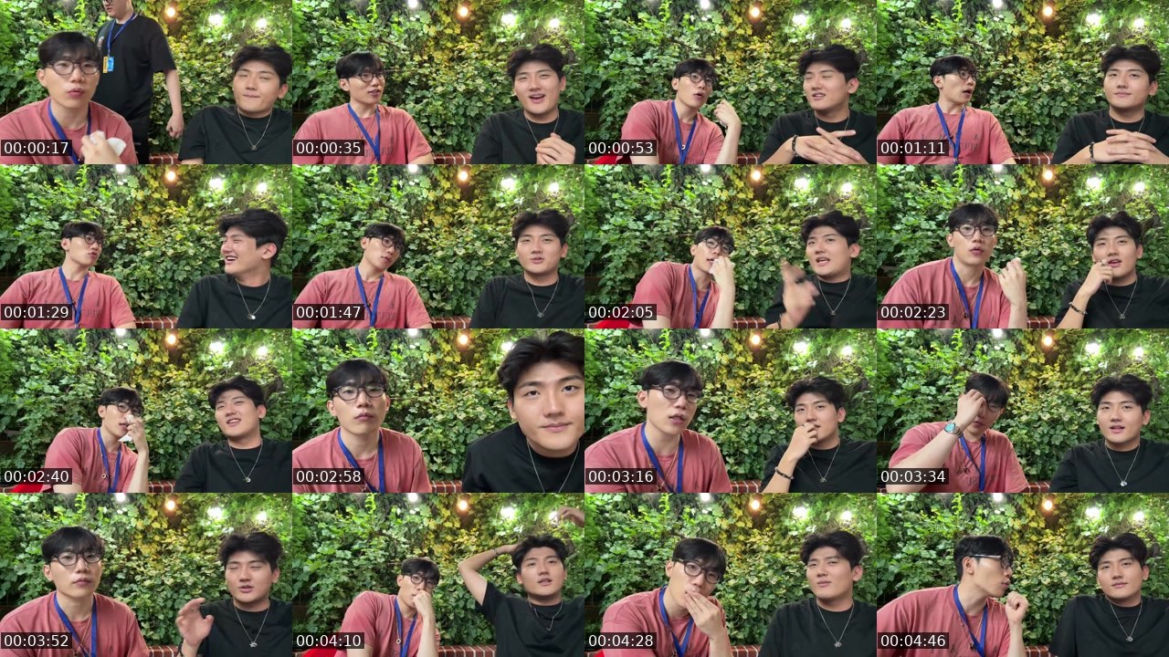 Contact-sheet preview of 김규태's SOOP Live recording